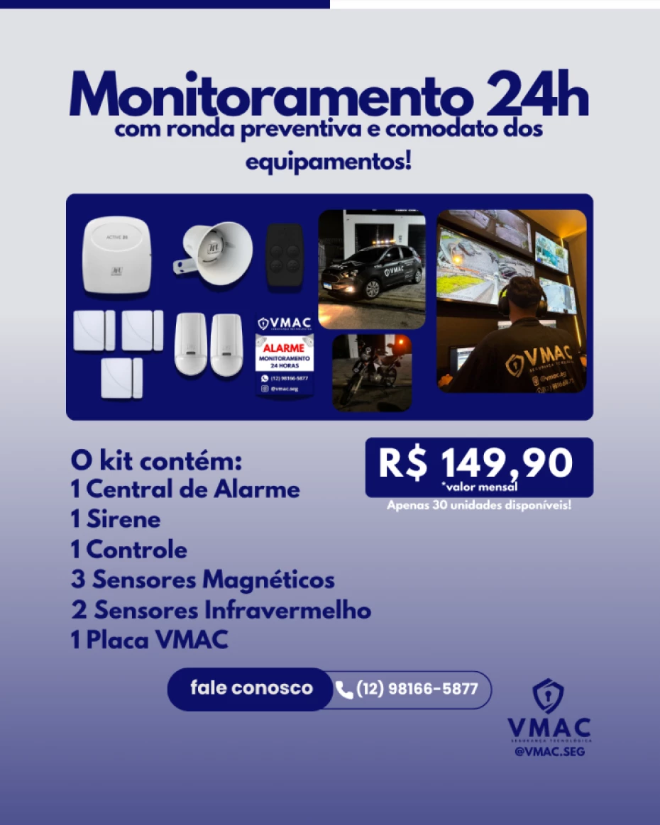 Foto 2:  — VMAC Monitoramento e Segurança Tecnológica
